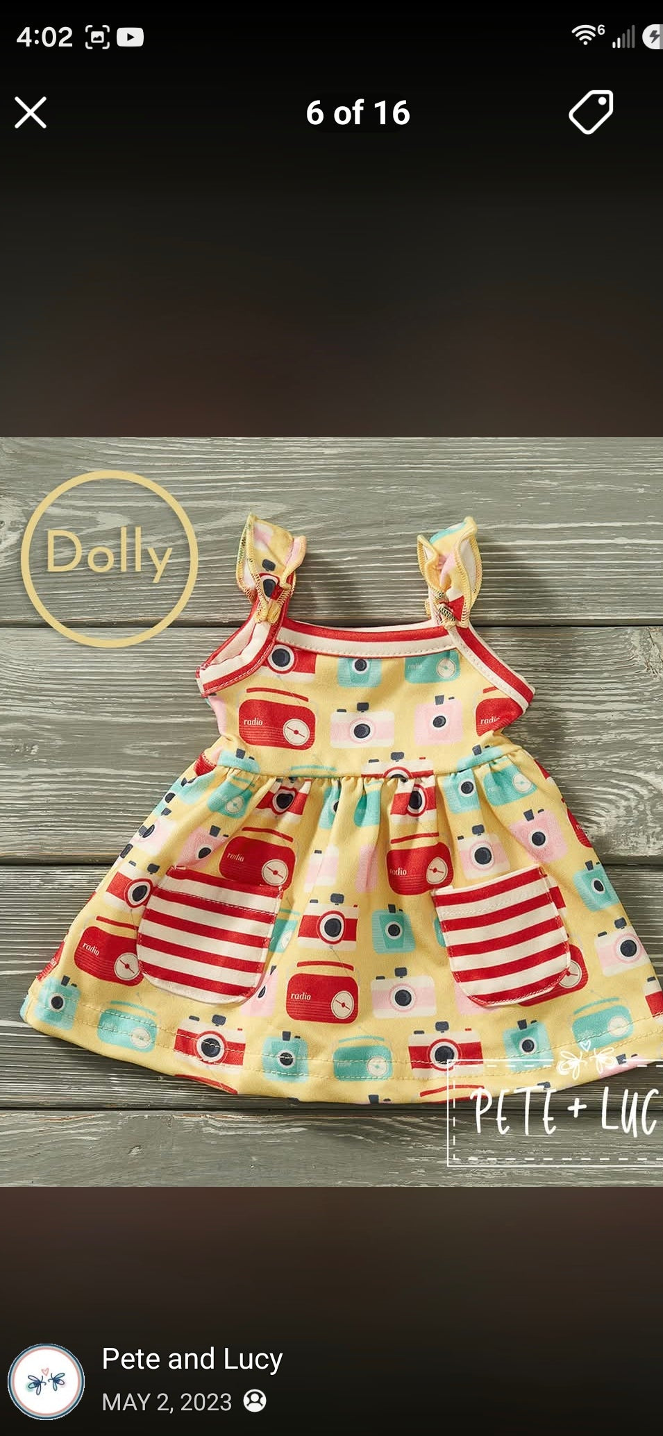Retro Summer Doll Dress