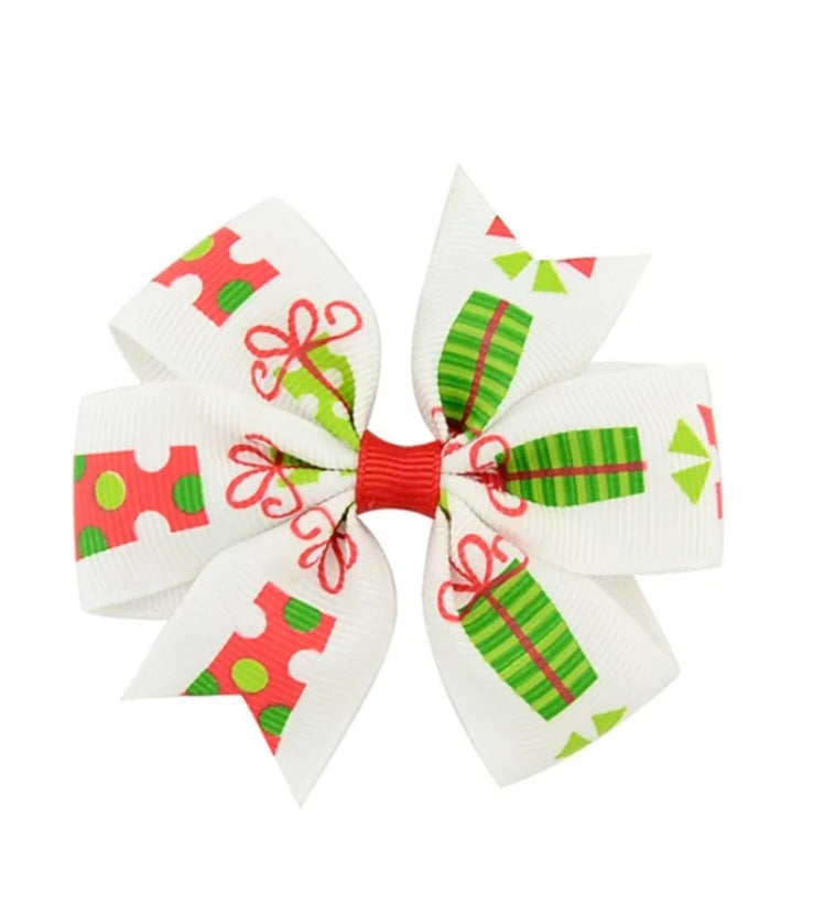 White Christmas Hairbows