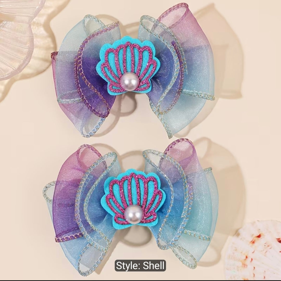 Seashells Hairbows