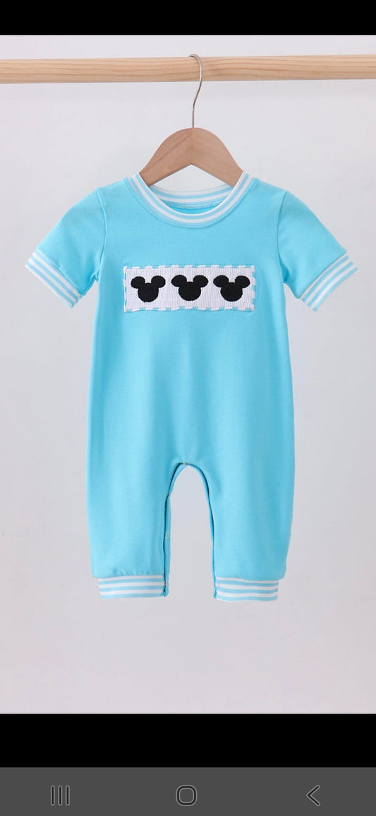 Blue Mickey Romper
