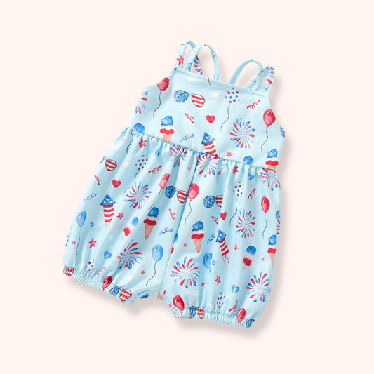 USA ALL DAY GIRLS ROMPER