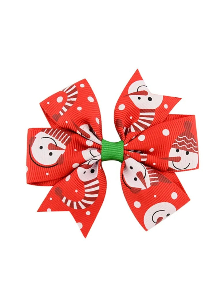 Red Christmas Hairbows