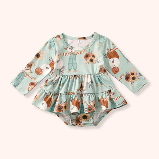 Scarecrow Cutie Romper Dress