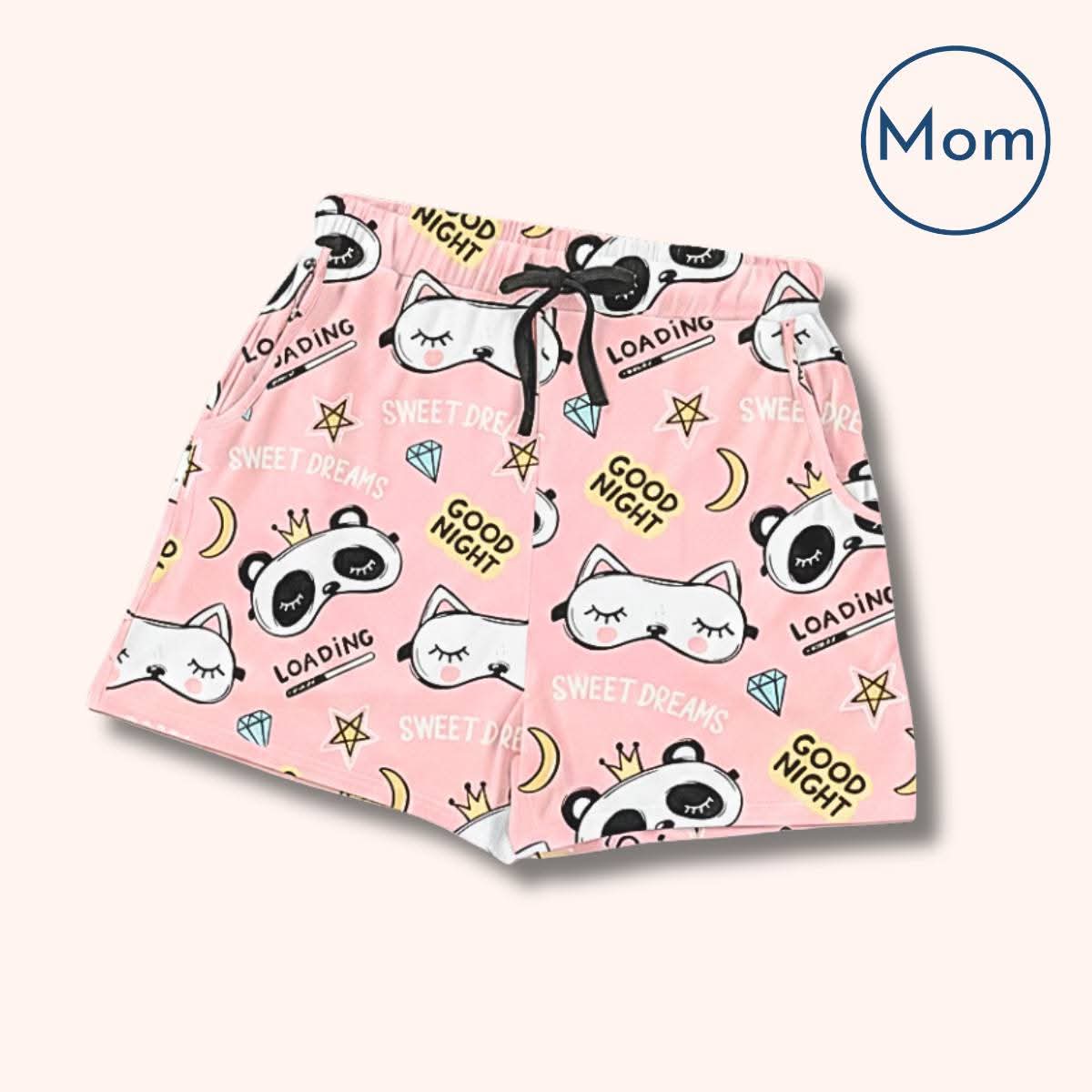 Sleepover Squad Mom shorts