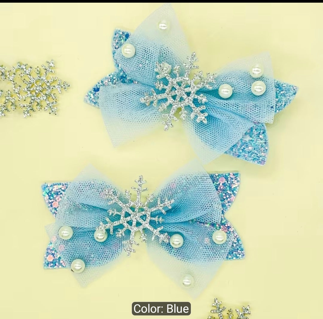 Snowflake Hairbows