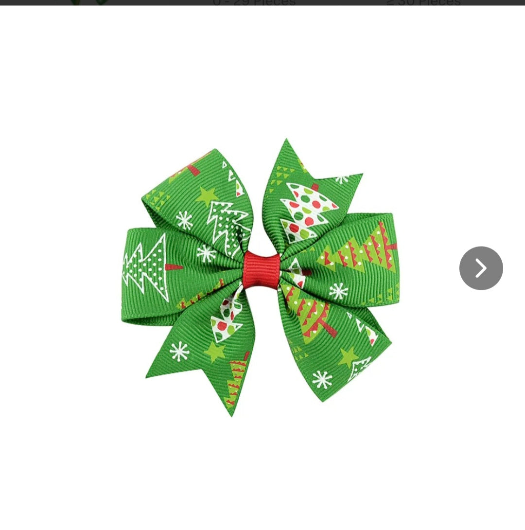 Christmas Green Hairbows