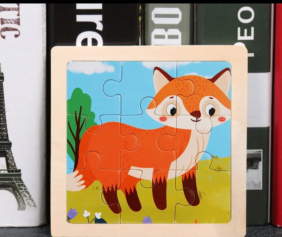 Wooden Puzzle Small 9 pieces