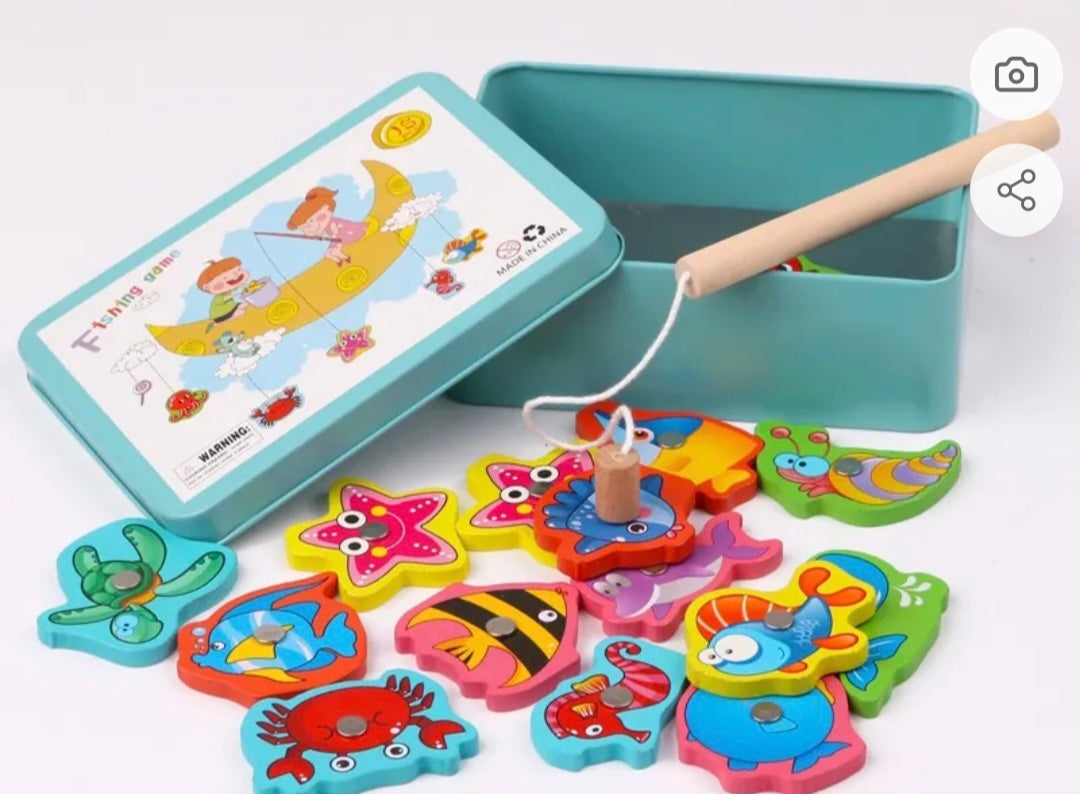 Wooden Fishing Game