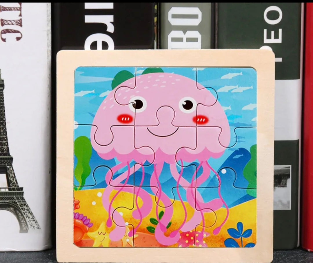 Wooden Puzzle Small 9 pieces