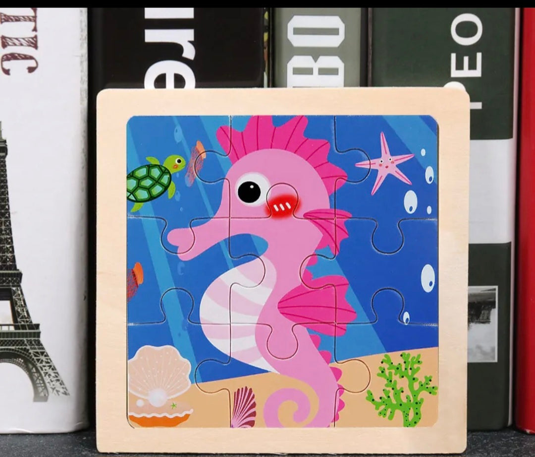 Wooden Puzzle Small 9 pieces