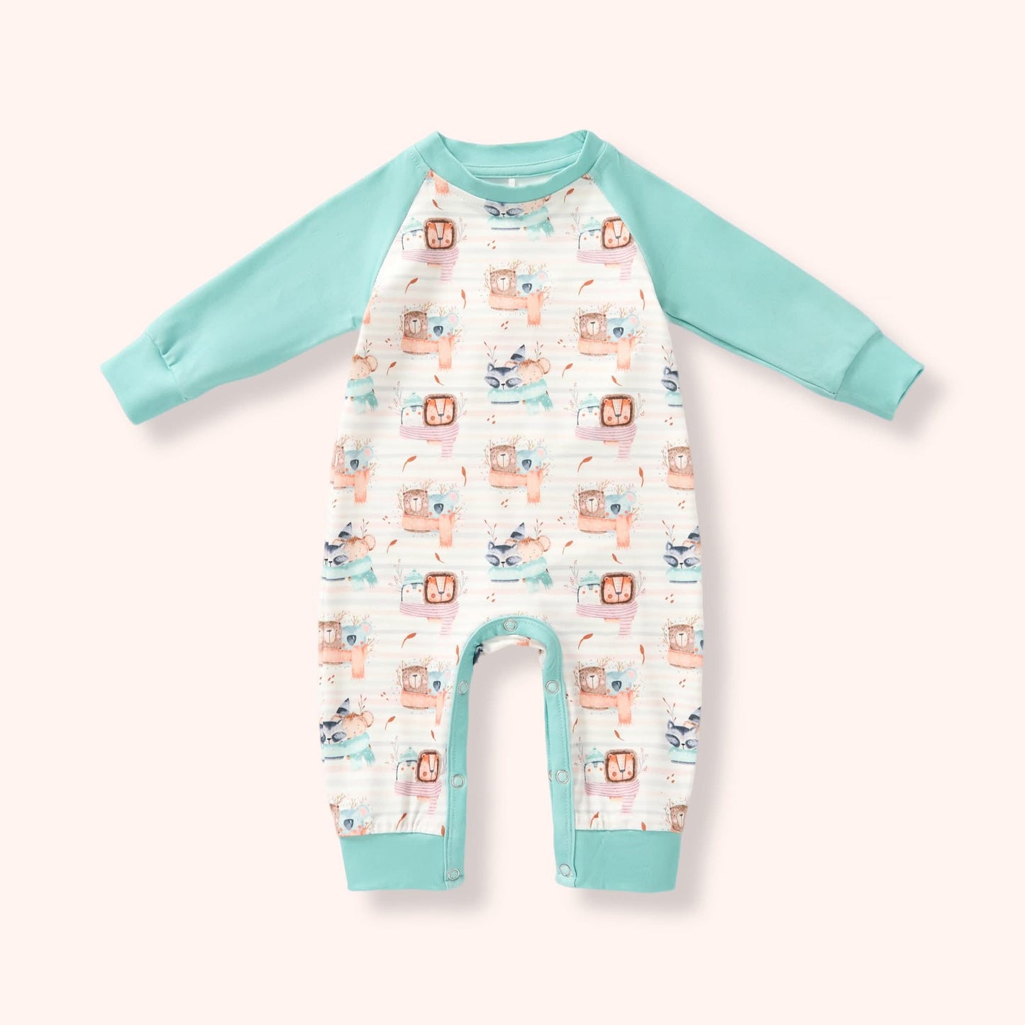 Cozy Critters Boys Romper