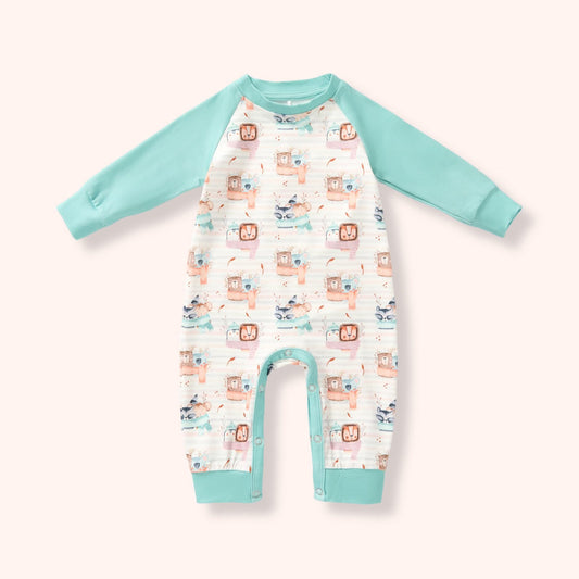 Cozy Critters Boys Romper