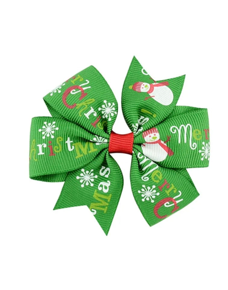 Christmas Green Hairbows