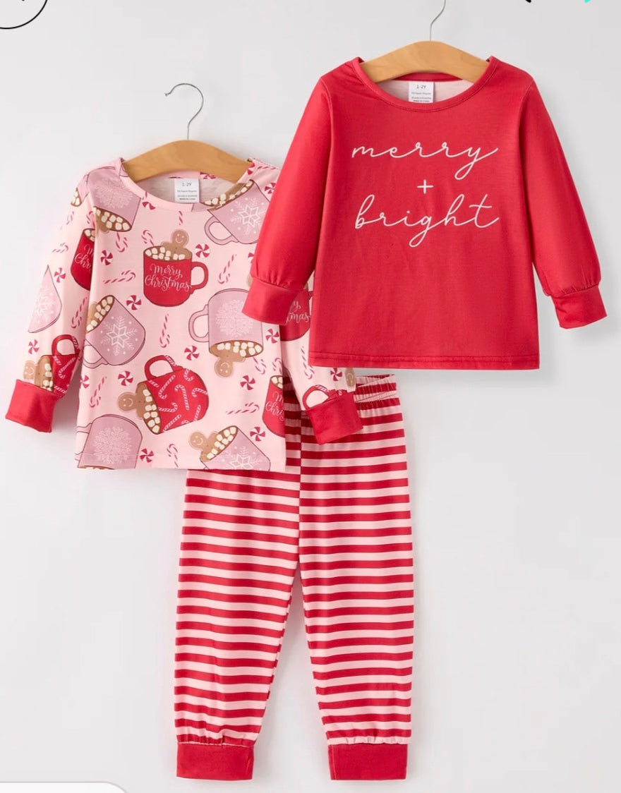 3 piece christmas Pjs