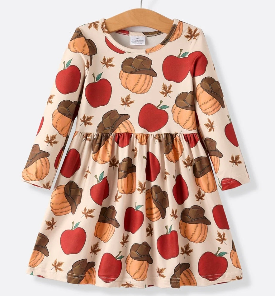 Thanksgiving Pumpkin Apple Dress