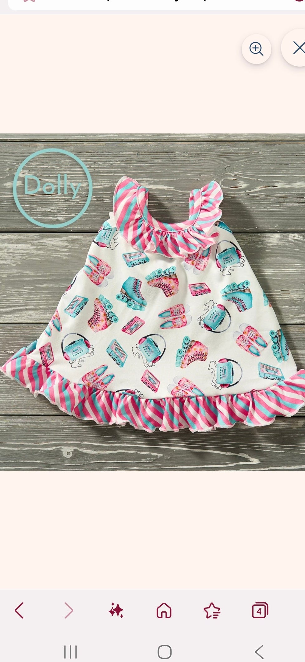 Retro Skate Doll Dress