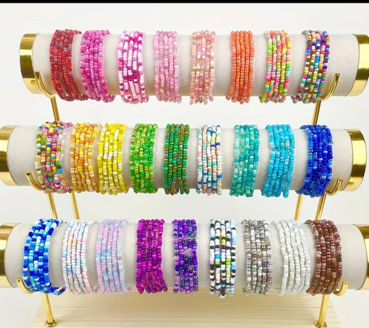Colorful beaded bracelets