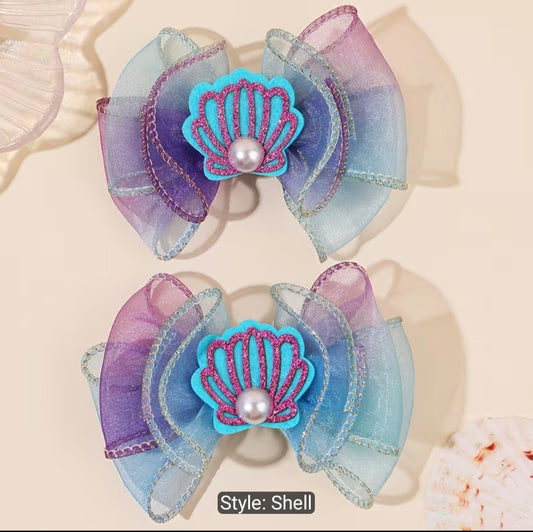 Seashells Hairbows