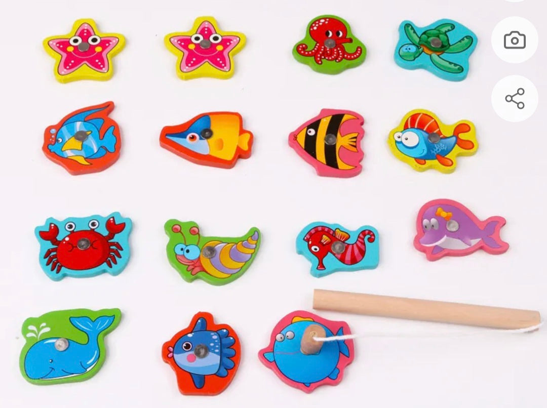 Wooden Fishing Game